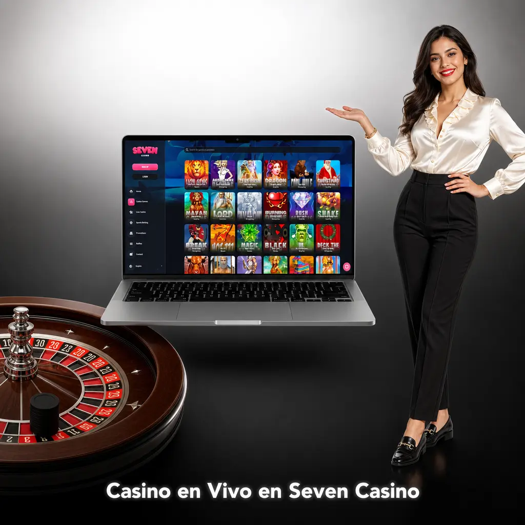 Casino en vivo en Seven Casino con crupiers reales de Evolution Gaming y Pragmatic Play Live, ruleta, blackjack y game shows