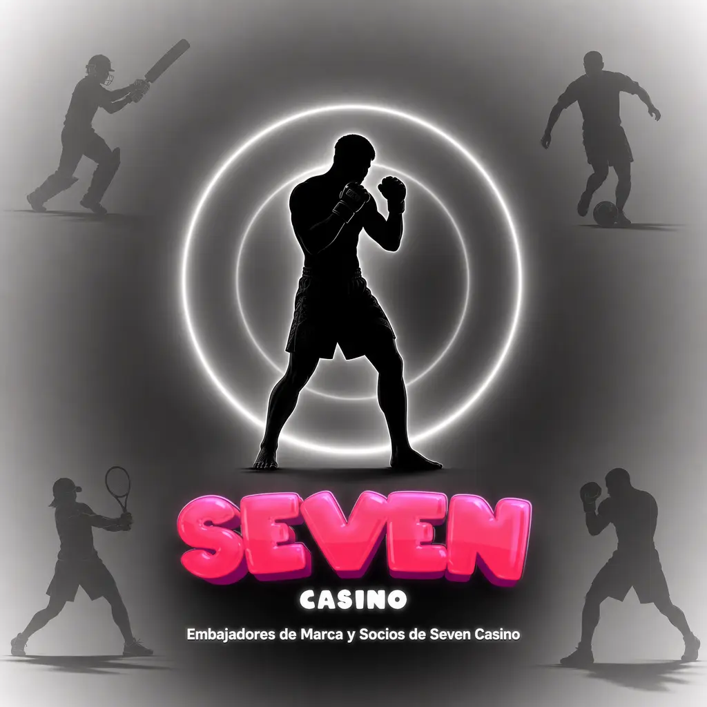 Logotipo de Seven Casino con espacio para futuros embajadores de marca y socios oficiales en España