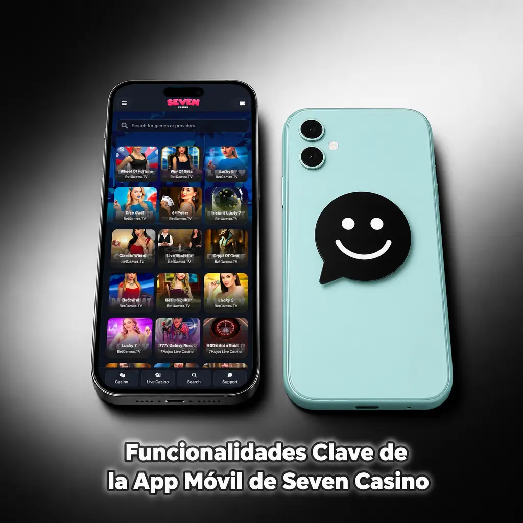 Funcionalidades clave de la app móvil de Seven Casino: juegos, apuestas en vivo y bonos para jugadores de España