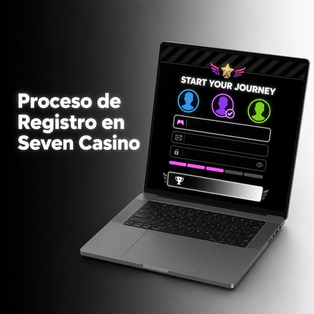 Pasos del proceso de registro en Seven Casino para obtener bono de bienvenida del 450% hasta 7500 EUR
