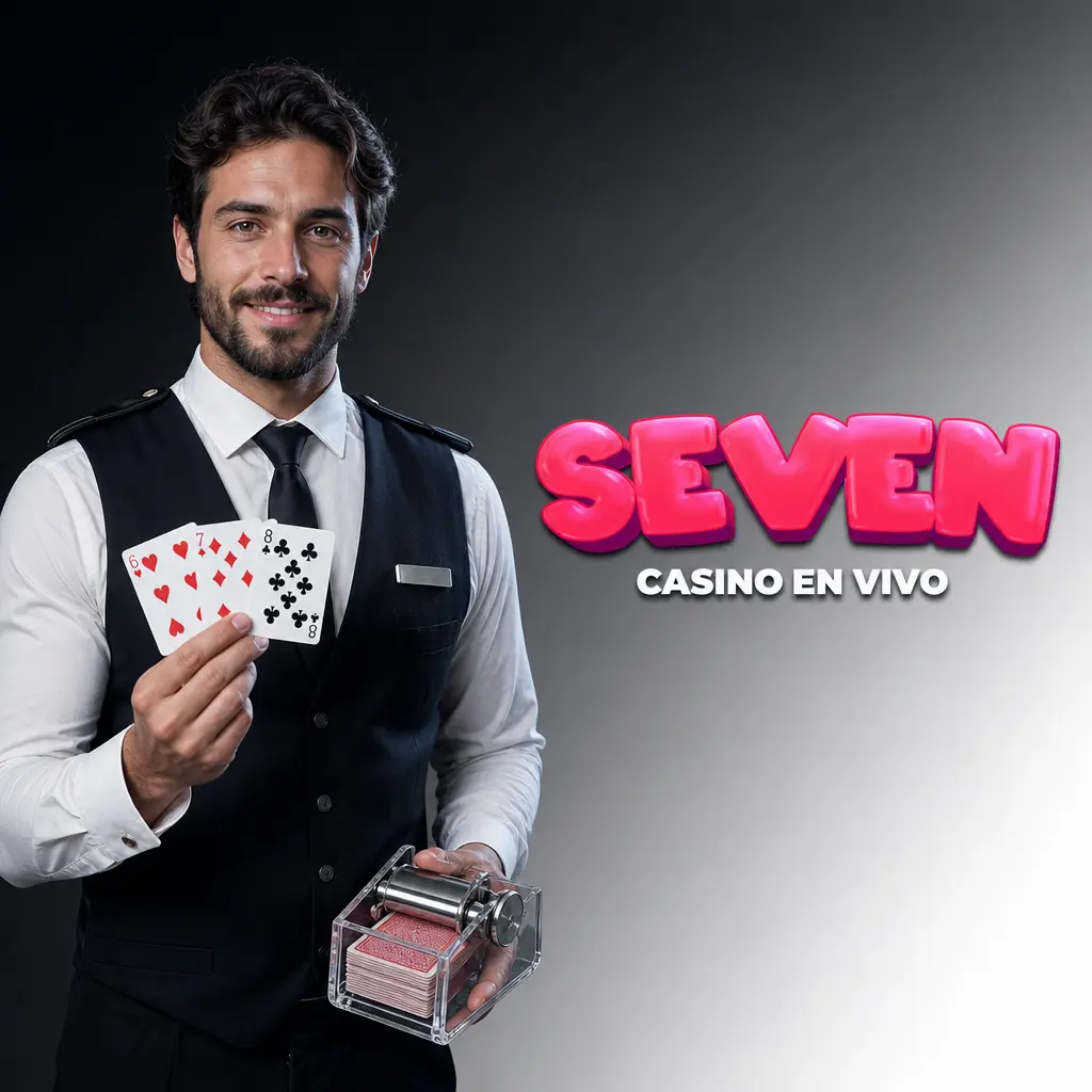 Casino en vivo de Seven Casino con crupiers profesionales en ruleta, blackjack, baccarat y game shows en HD
