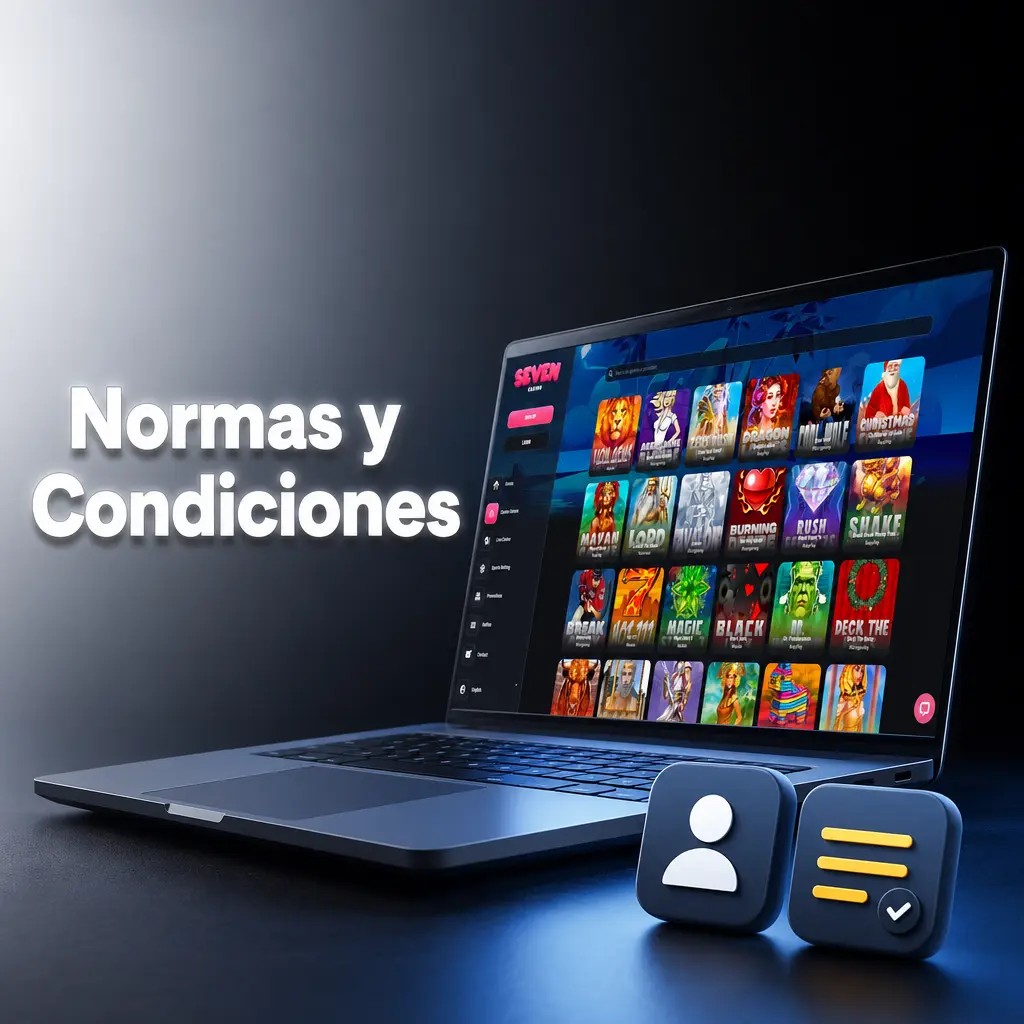 Normas y condiciones de Seven Casino España: edad mínima, cuentas, bonos y retiros explicados