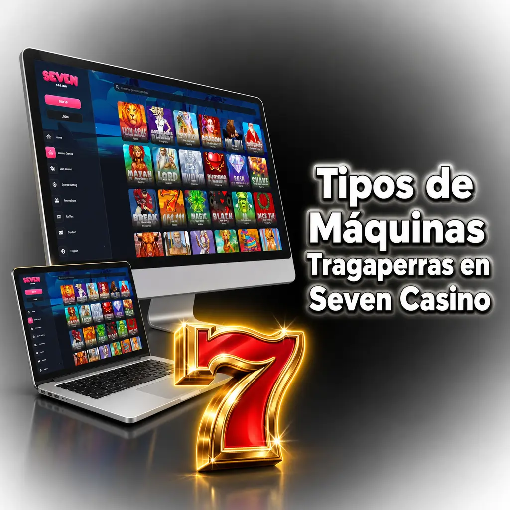Tipos de máquinas tragaperras en Seven Casino: clásicas, Megaways, jackpot progresivo y más de 7.000 títulos disponibles